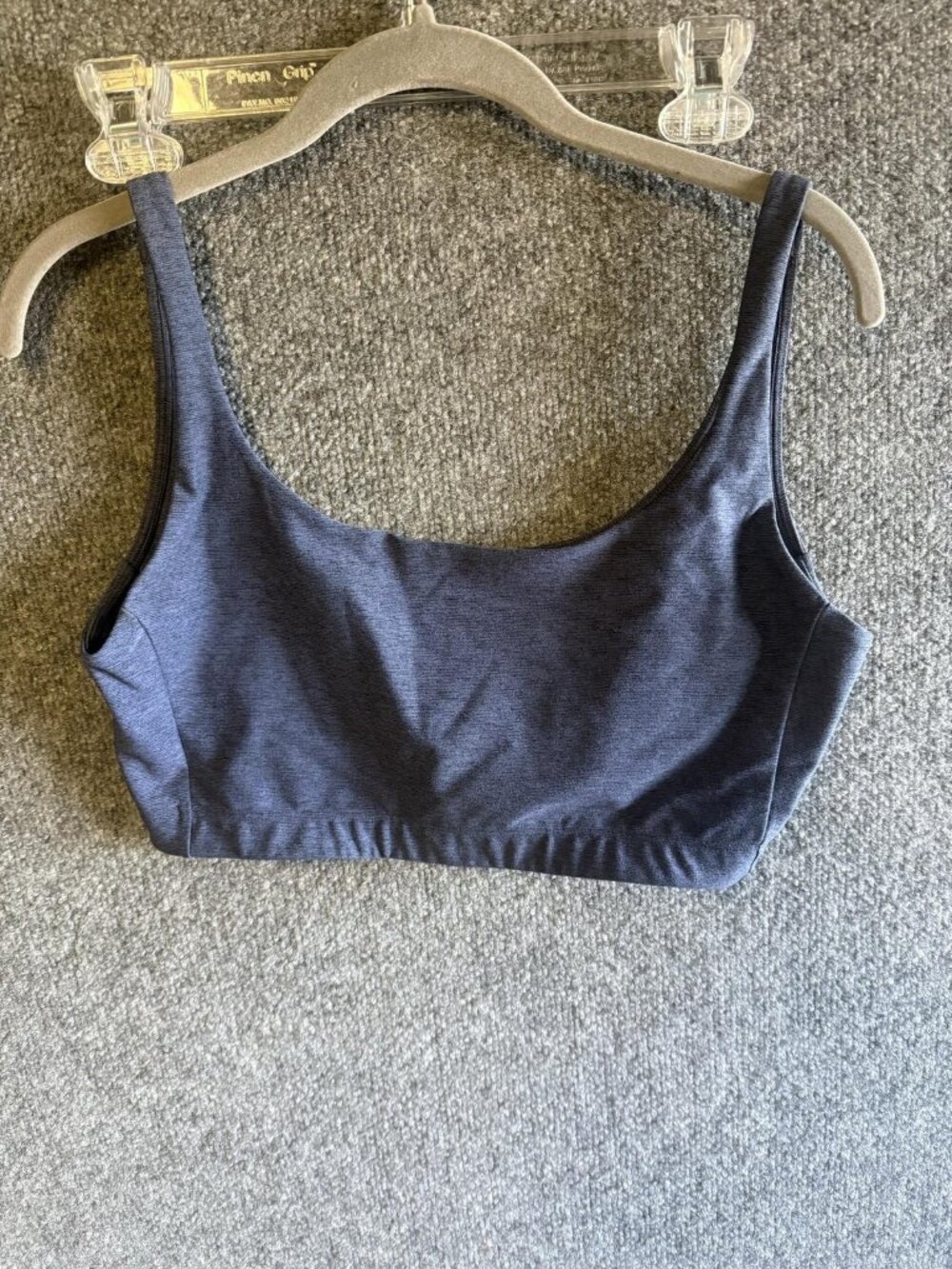 Outdoor Voices Sports Bra Womens XL Blue Scoop Neck Stretch Yoga Athletic Top